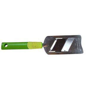 Kuhn Rikon Switzerland Cheese Slicer With Green Handle & Stainless Steel Blade